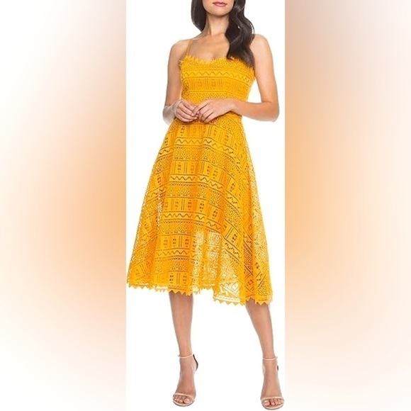 Dress the Population Dresses & Skirts - NEW | Dress the Population | Brenna Midi Dress in Honey Gold  XXS